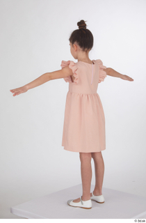 Doroteya casual dressed pink short dress standing t poses t-pose whole body 0004.jpg